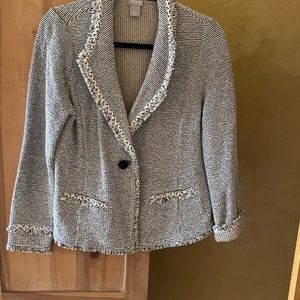 Knit blazer